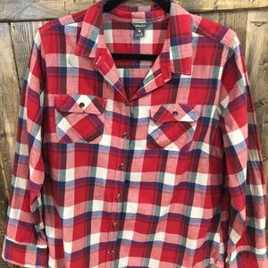 Eddie Bauer plaid flannel